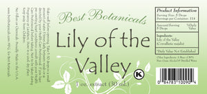 Lily of the Valley Extract Label