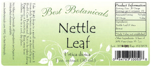 Nettle Leaf Extract Label